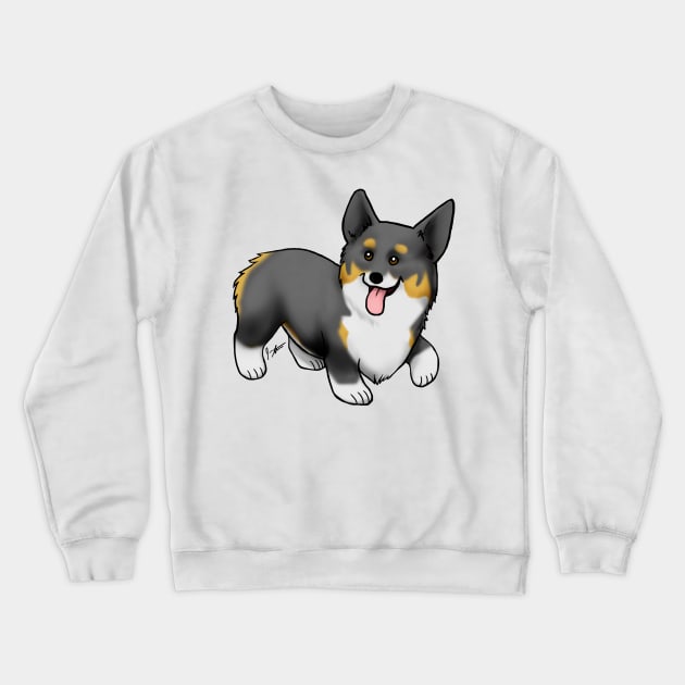 Dog - Pembroke Welsh Corgi - Tri-Color Crewneck Sweatshirt by Jen's Dogs Custom Gifts and Designs